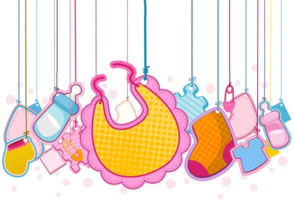 Baby Objects — Stock Vector