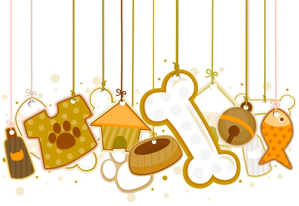 Pet Objects — Stock Vector