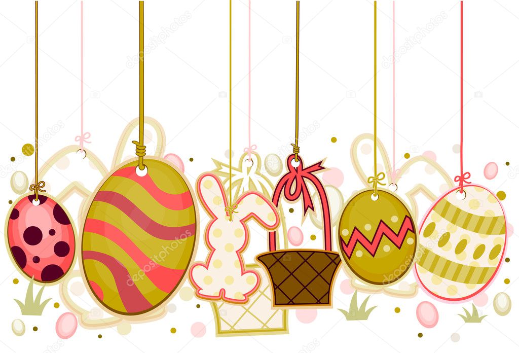 Easter Objects On Strings