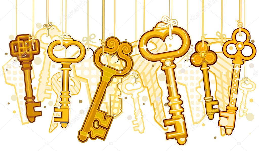 Ключ золотая жила. Ключ сказочный. Связка ключей. Золотой ключ. Связка золотых ключей.