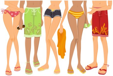 at the Beach clipart