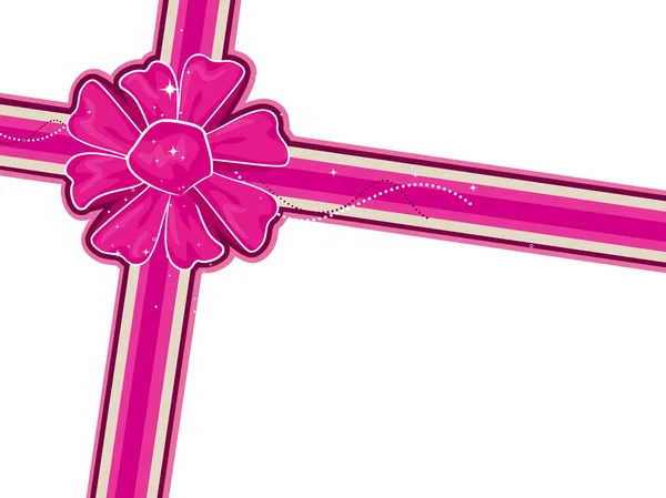 ピンクのリボン — ストックベクタ