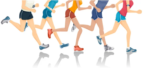 Faire du jogging — Image vectorielle
