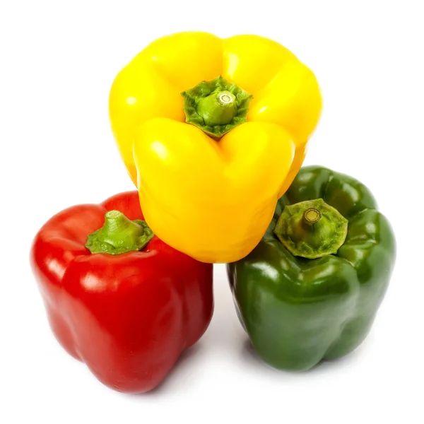 Three sweet peppers — Stock Photo, Image
