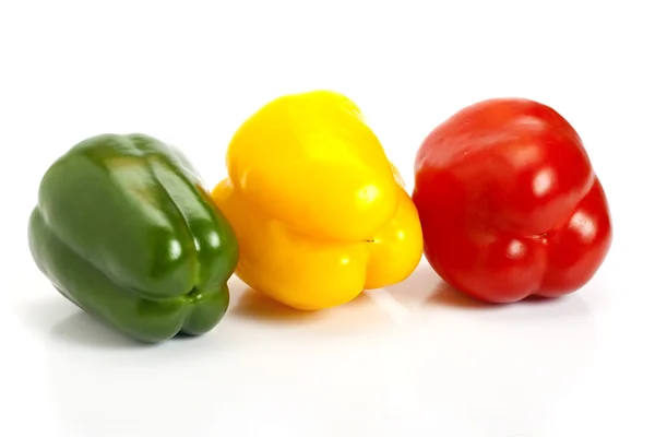 Τρία χρώματα στο πιπέρι — Φωτογραφία Αρχείου