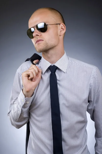 Biznesmen z okulary — Zdjęcie stockowe