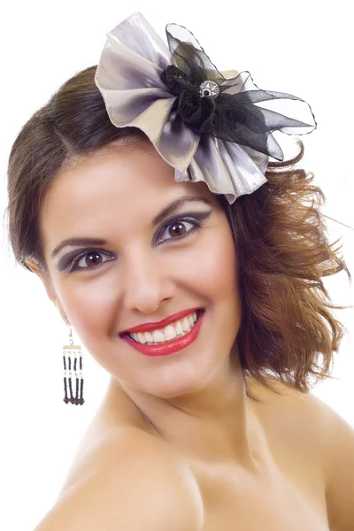Bonita jovem mulher sorridente — Fotografia de Stock