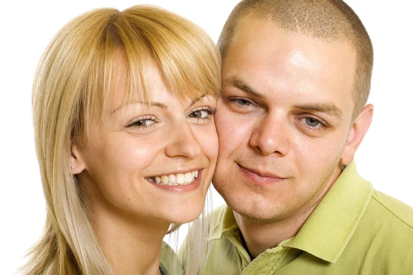 Man en vrouw samen permanent — Stockfoto