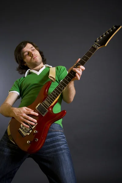 Guitarrista elétrico — Fotografia de Stock