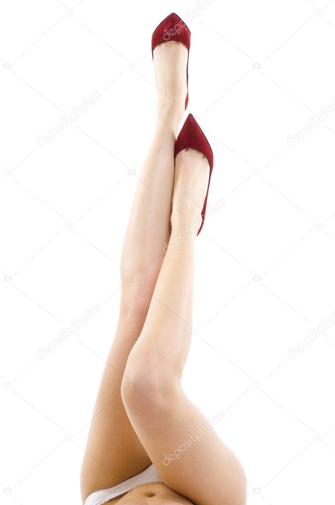 Sexy female legs with high heels