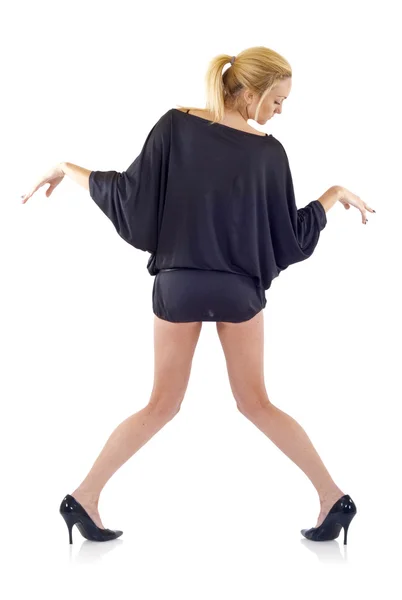 Sexy vrouw in strakke kleding — Stockfoto