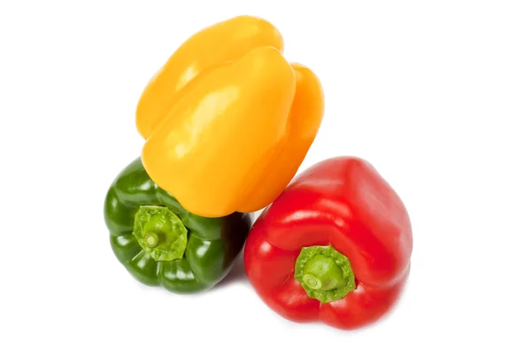 Três pimentas doces — Fotografia de Stock