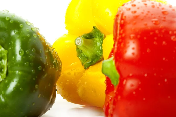 Peppers with water on — Stock Photo, Image