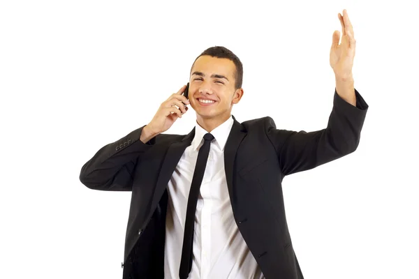 Calling with cellphone — Stock Photo, Image