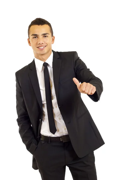 Businessman with thumbs up Royalty Free Stock Images