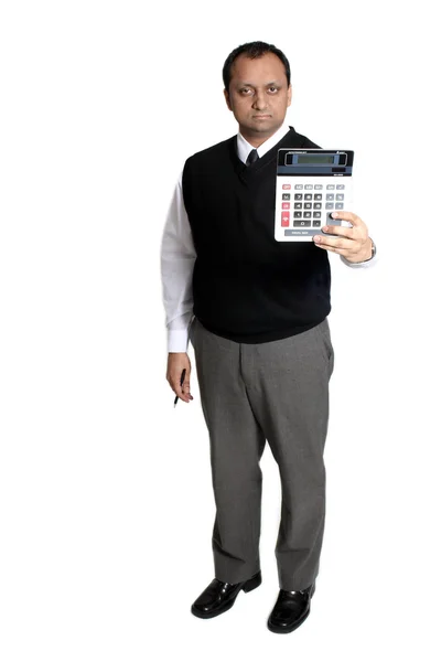 Бухгалтер Холдинг Калькулятор — стоковое фото