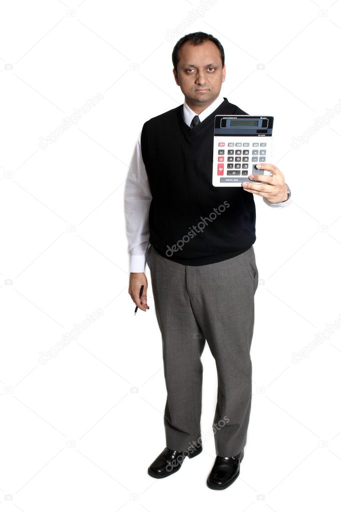 Accountant Holding Calculator