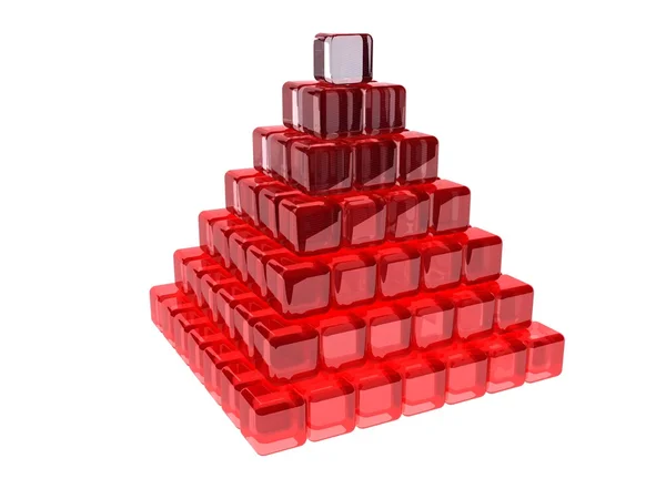 stock image Red pyramid