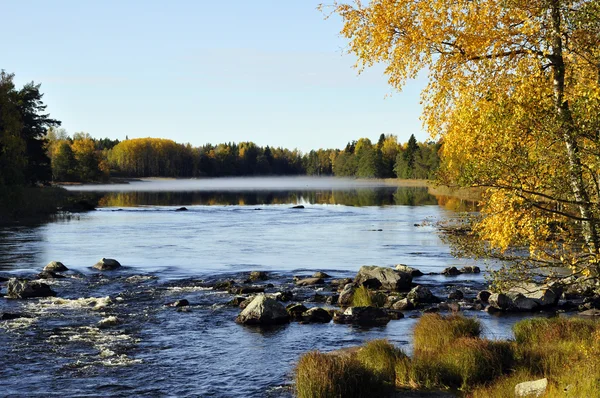 가을 강 — 스톡 사진