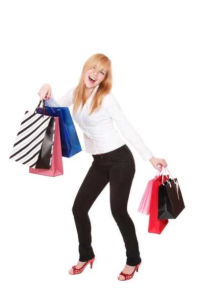 Shopping donna sexy — Foto Stock