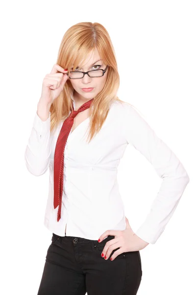 Young attractive business woman. Royalty Free Stock Photos