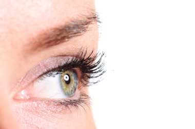 Woman's eye close up clipart