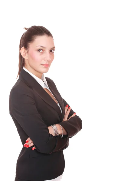 Retrato de uma jovem mulher de negócios. — Fotografia de Stock
