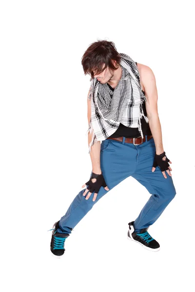 힙합 스타일 댄서 포즈 — 스톡 사진
