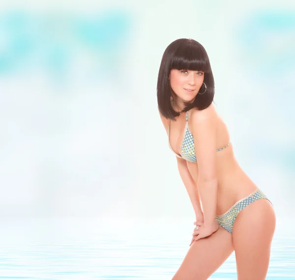 Sexy Dame im Badeanzug — Stockfoto