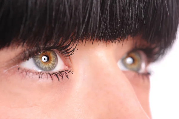Makro piękne kobiece oko — Zdjęcie stockowe