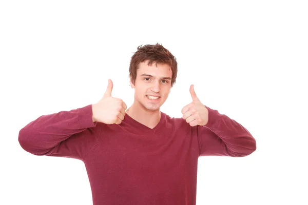 Closeup of a happy young man — Stock Photo, Image