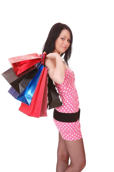 Seksi kadın alışveriş — Stok fotoğraf