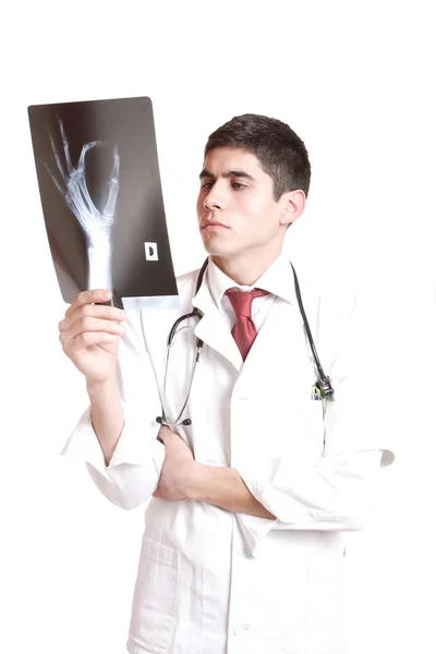 Καυκάσιος μέσα ενήλικο αρσενικό γιατρός — Φωτογραφία Αρχείου