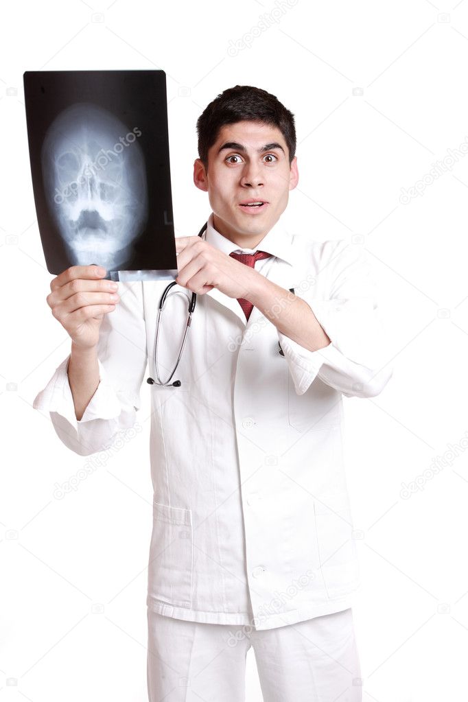 Caucasian mid adult male doctor