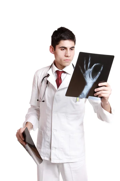 Caucasiano médio adulto médico masculino — Fotografia de Stock
