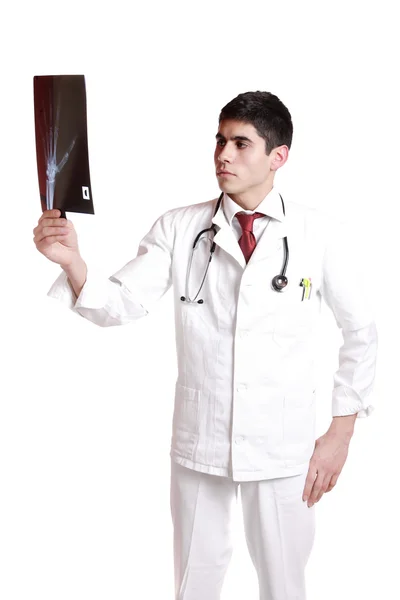 Kaukaski średni dorosły mężczyzna lekarz — Zdjęcie stockowe