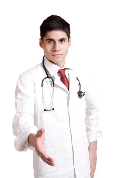 Läkare med stetoskop Stockbild