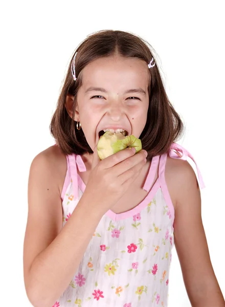 アップルを食べる — ストック写真