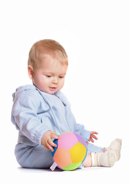 Baby with ball — Stock Photo, Image