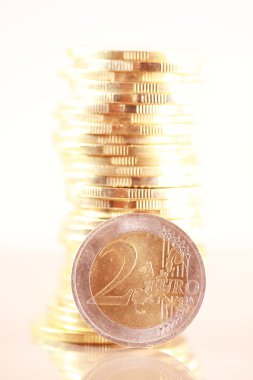 Euro coins clipart