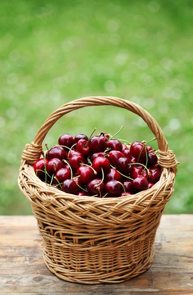 stock image Cherry in basket