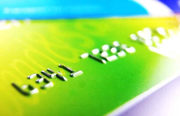 stock image Credit card numbers colorful image