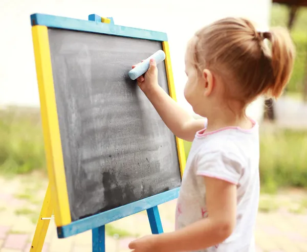 Child drawing — Stock Photo, Image