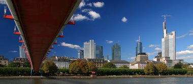 Frankfurt downtown view clipart