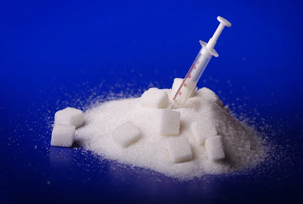 Insulin & sugar — Stock Photo, Image