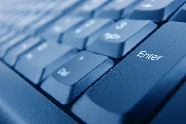 Digite o botão no teclado — Fotografia de Stock