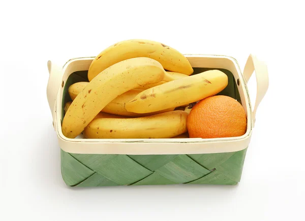 Banana and orange — Stock Photo, Image