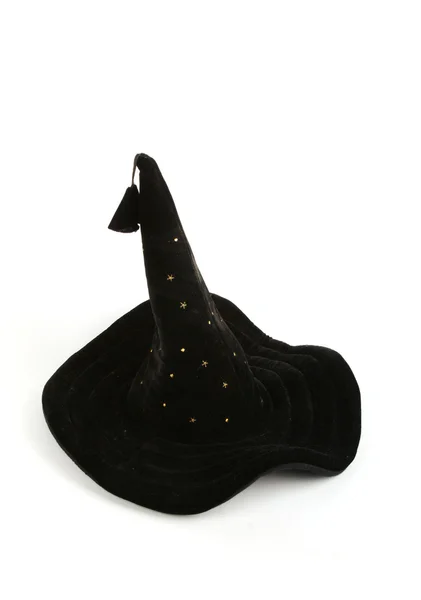 Chapéu de feiticeiro preto — Fotografia de Stock