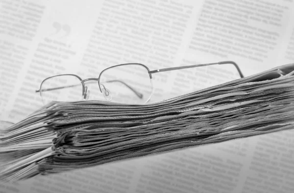 stock image Pile of newspaper