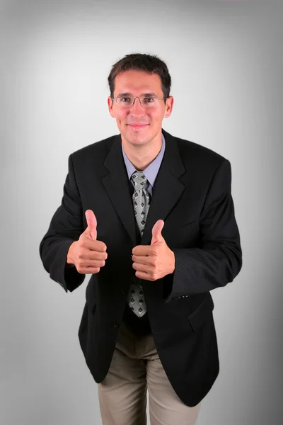 Satisfied business man — Stock Photo, Image